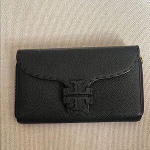 Tory Burch Black Leather Wallet